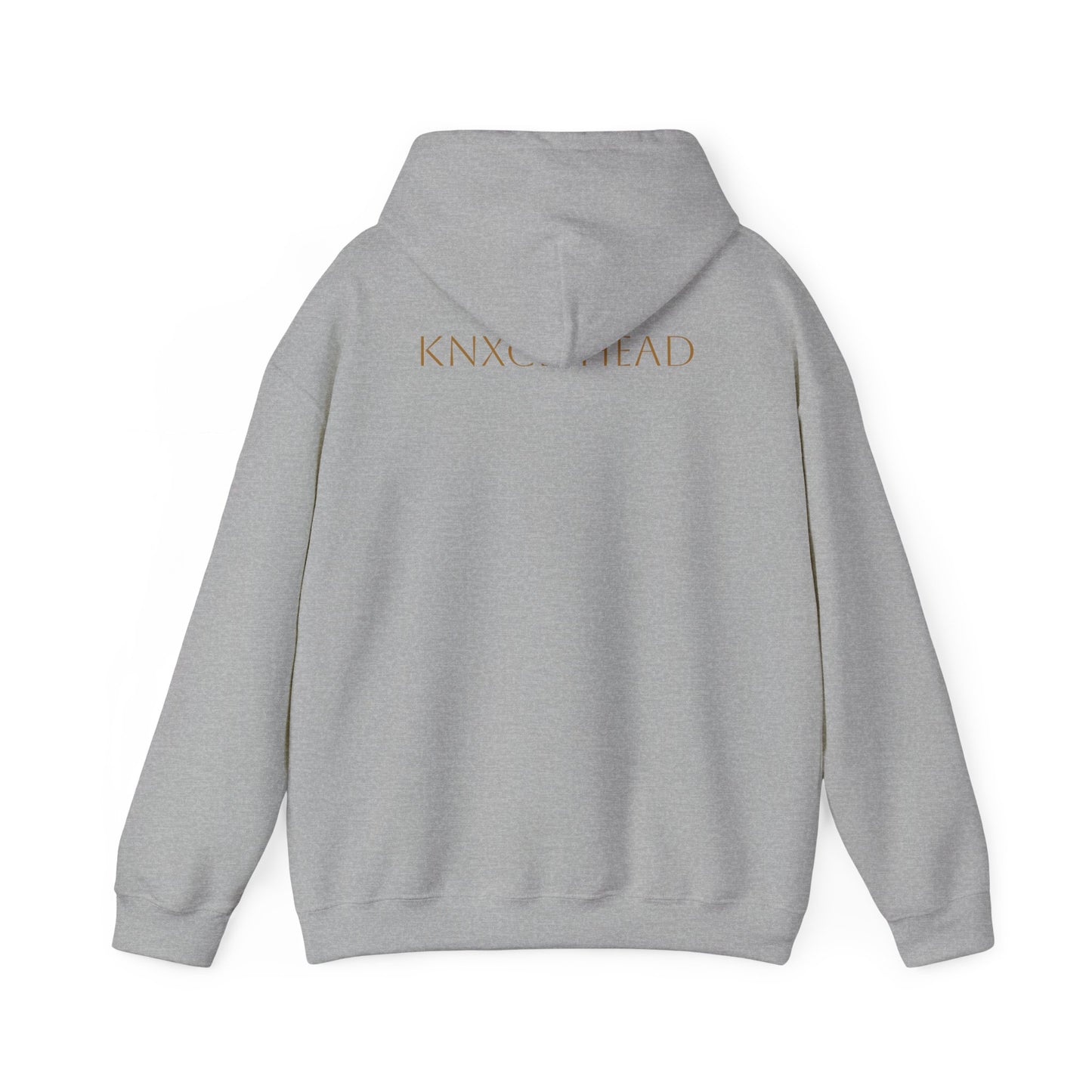 Hoodie — Minimal 'KNXCLEHEAD' Lightweight White Pullover