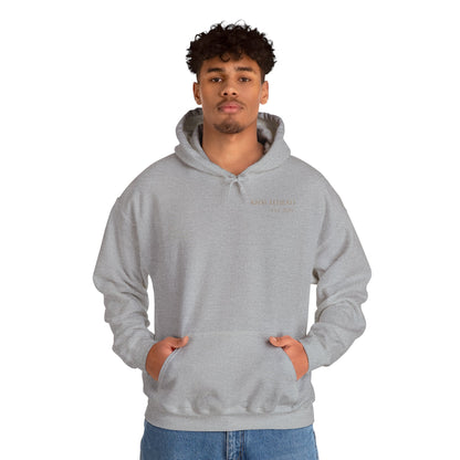 Hoodie — Minimal 'KNXCLEHEAD' Lightweight White Pullover
