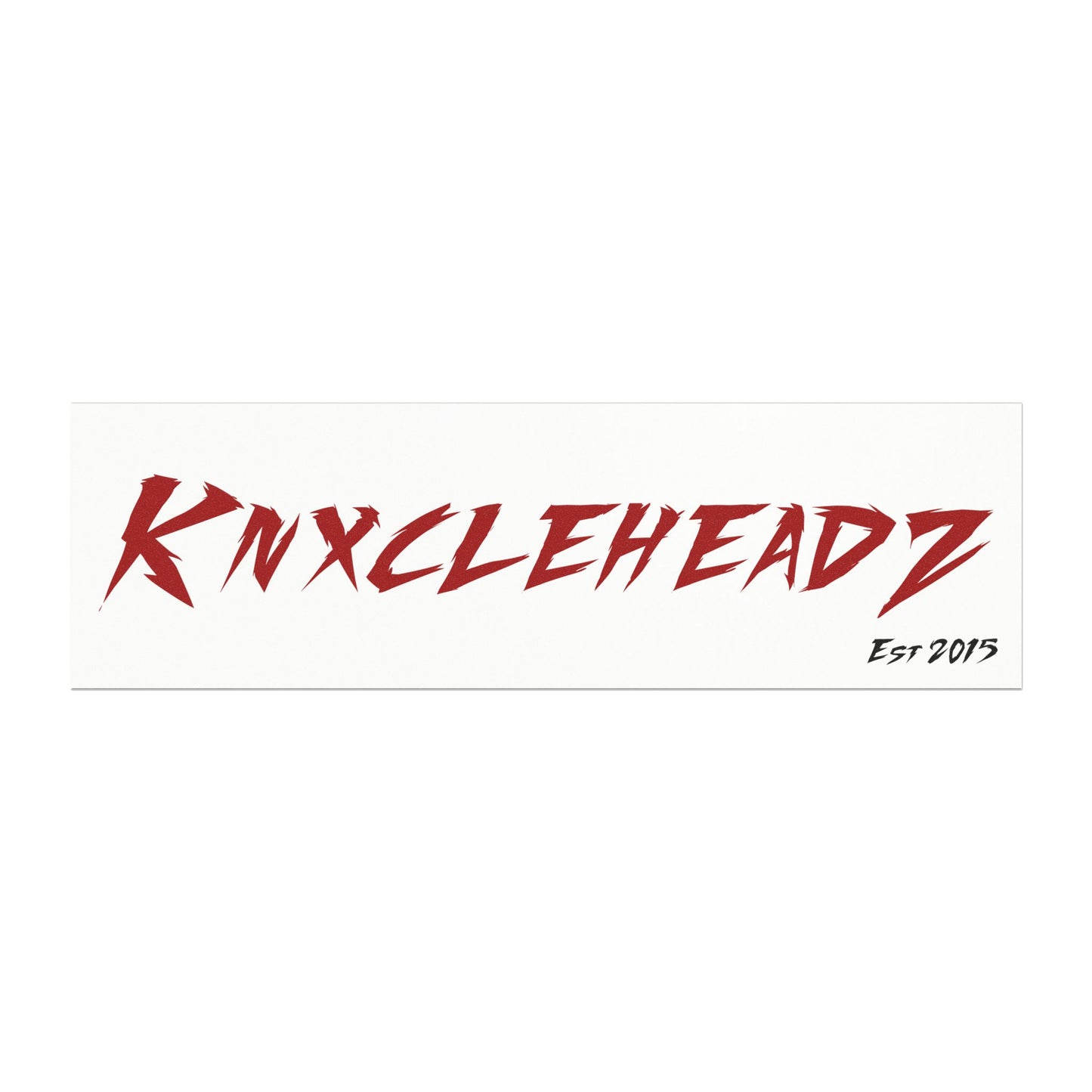 Car Magnet — Knxcleheadz Red Logo Sticker (Est. 2015)
