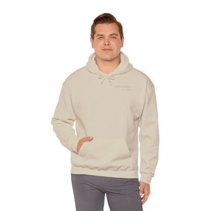 Hoodie — Minimal 'KNXCLEHEAD' Lightweight White Pullover