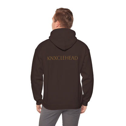 Hoodie — Minimal 'KNXCLEHEAD' Lightweight White Pullover