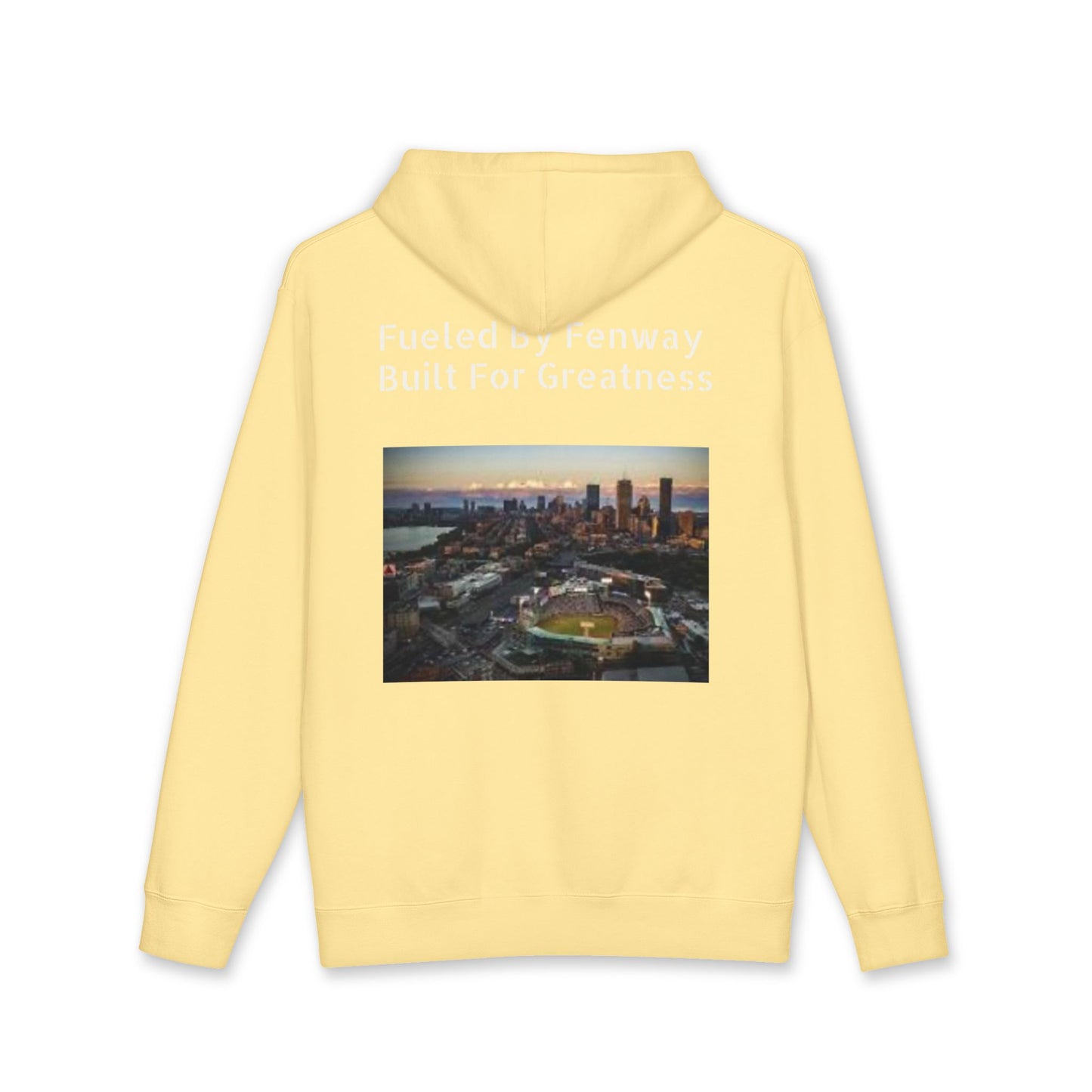 Hoodie — "Fueled by Fenway Built For Greatness" Boston Skyline Pullover