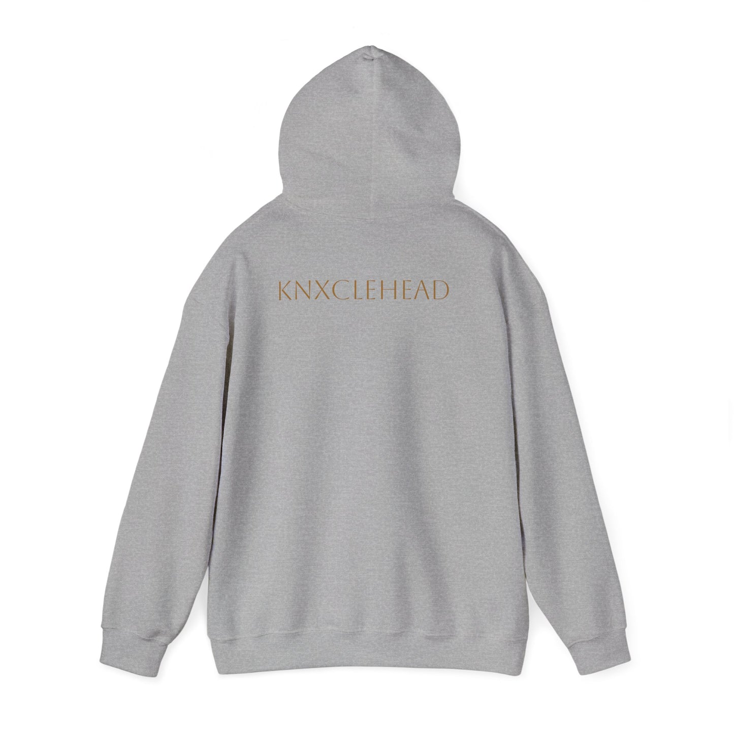 Hoodie — Minimal 'KNXCLEHEAD' Lightweight White Pullover