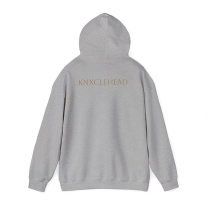Hoodie — Minimal 'KNXCLEHEAD' Lightweight White Pullover