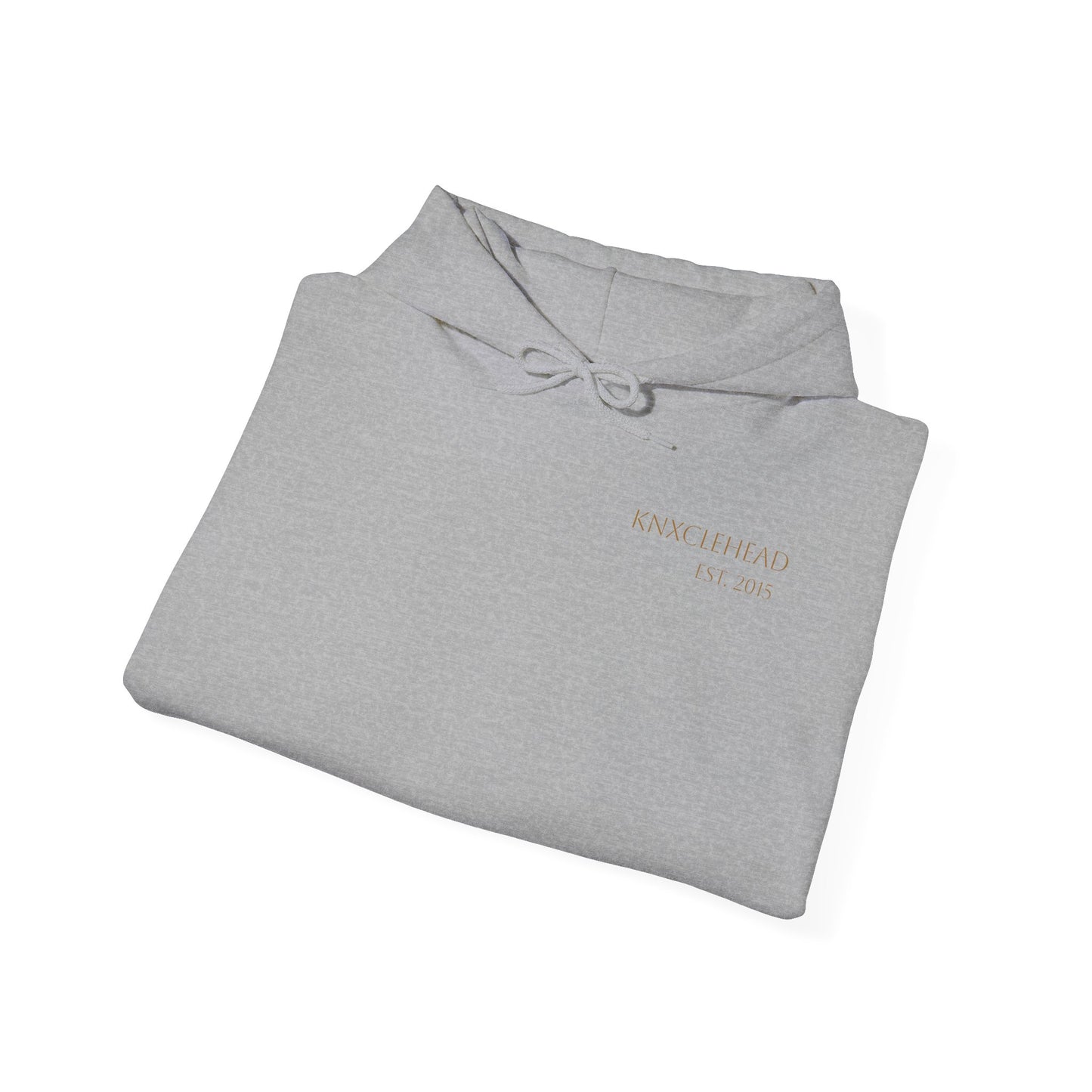 Hoodie — Minimal 'KNXCLEHEAD' Lightweight White Pullover