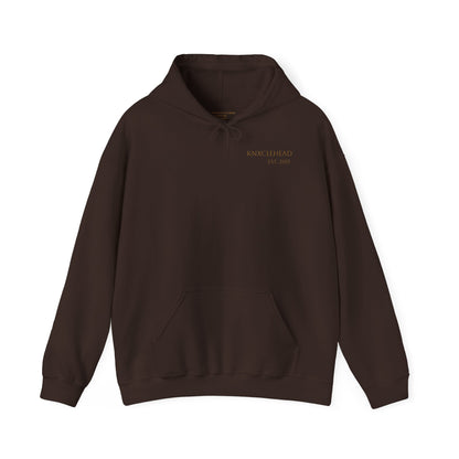 Hoodie — Minimal 'KNXCLEHEAD' Lightweight White Pullover