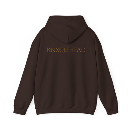 Hoodie — Minimal 'KNXCLEHEAD' Lightweight White Pullover