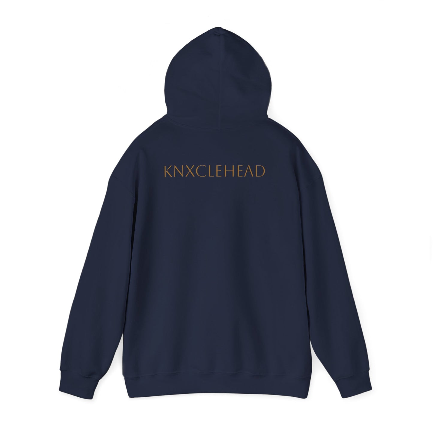 Hoodie — Minimal 'KNXCLEHEAD' Lightweight White Pullover