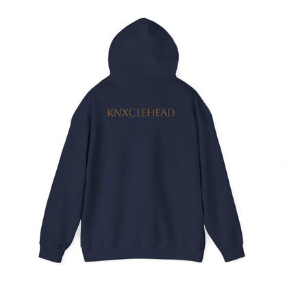 Hoodie — Minimal 'KNXCLEHEAD' Lightweight White Pullover