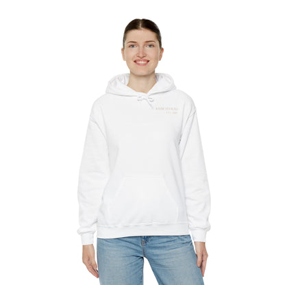 Hoodie — Minimal 'KNXCLEHEAD' Lightweight White Pullover