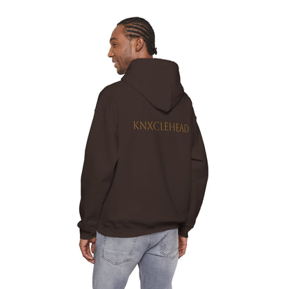 Hoodie — Minimal 'KNXCLEHEAD' Lightweight White Pullover