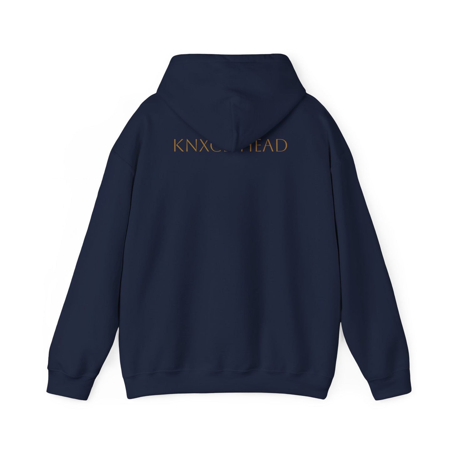 Hoodie — Minimal 'KNXCLEHEAD' Lightweight White Pullover