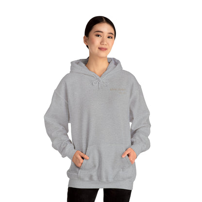 Hoodie — Minimal 'KNXCLEHEAD' Lightweight White Pullover