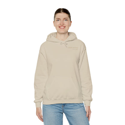 Hoodie — Minimal 'KNXCLEHEAD' Lightweight White Pullover