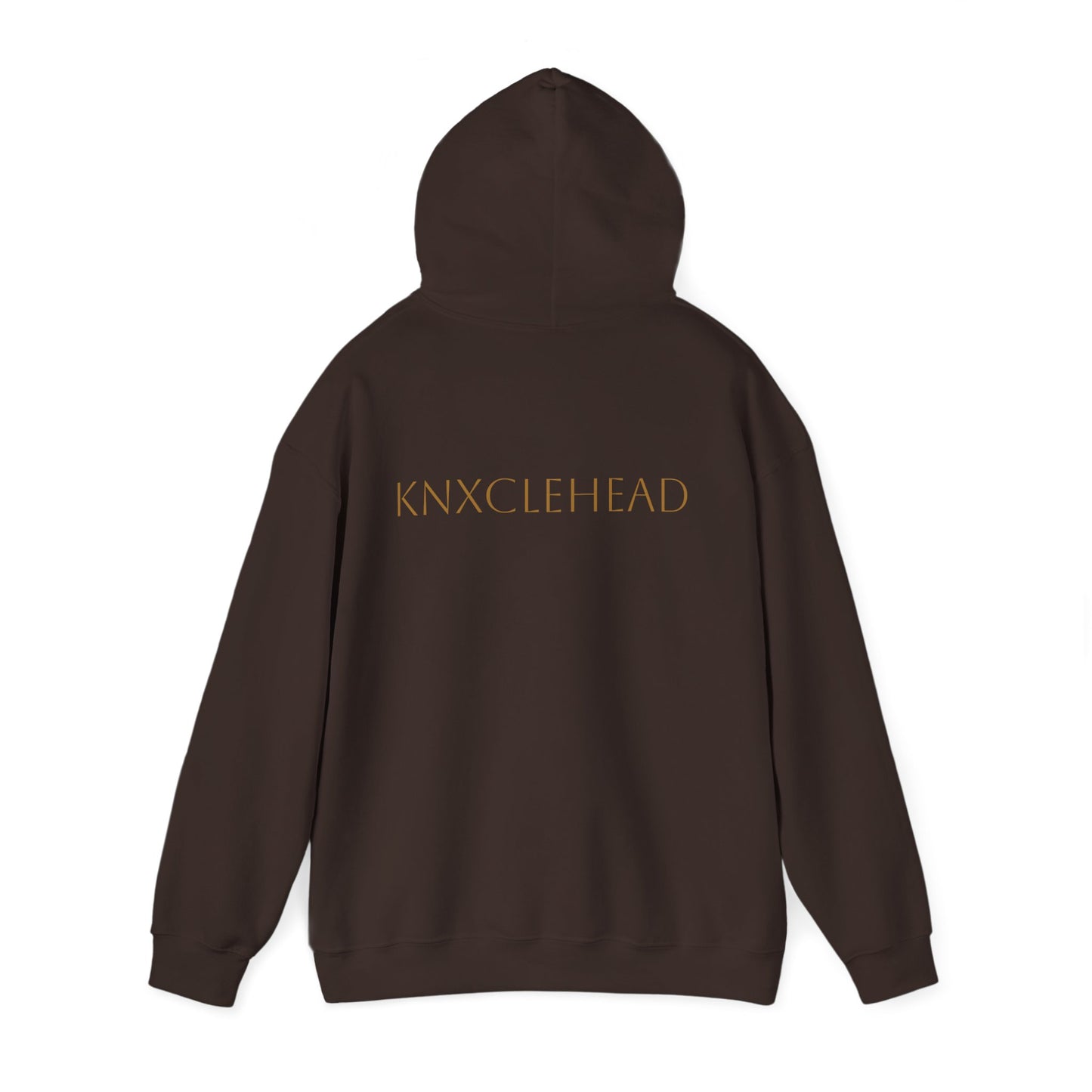 Hoodie — Minimal 'KNXCLEHEAD' Lightweight White Pullover