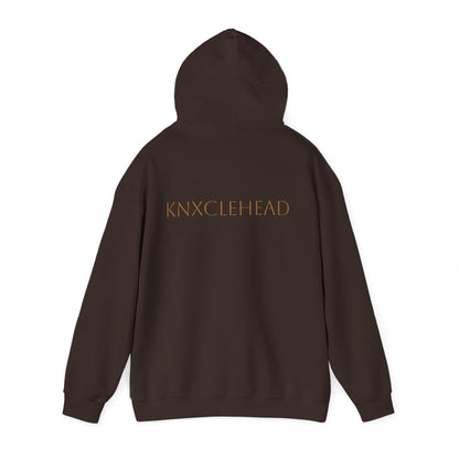 Hoodie — Minimal 'KNXCLEHEAD' Lightweight White Pullover