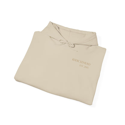 Hoodie — Minimal 'KNXCLEHEAD' Lightweight White Pullover