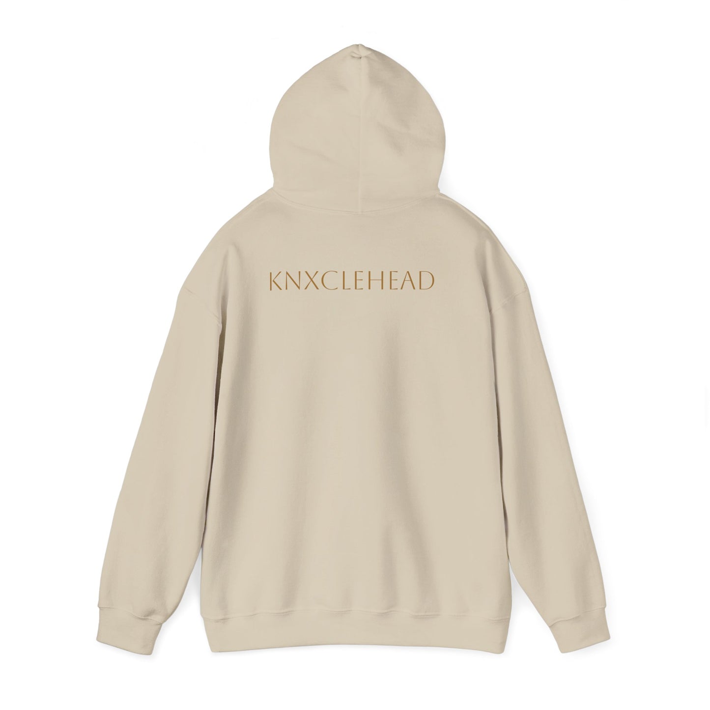 Hoodie — Minimal 'KNXCLEHEAD' Lightweight White Pullover