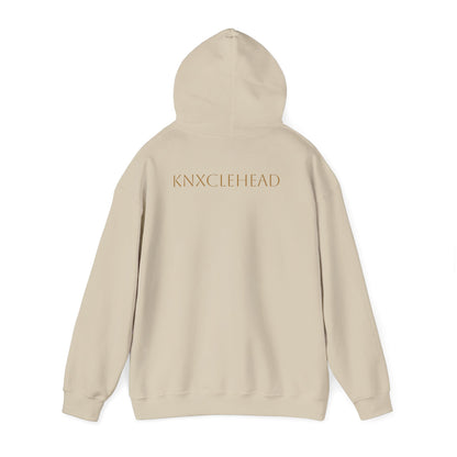 Hoodie — Minimal 'KNXCLEHEAD' Lightweight White Pullover