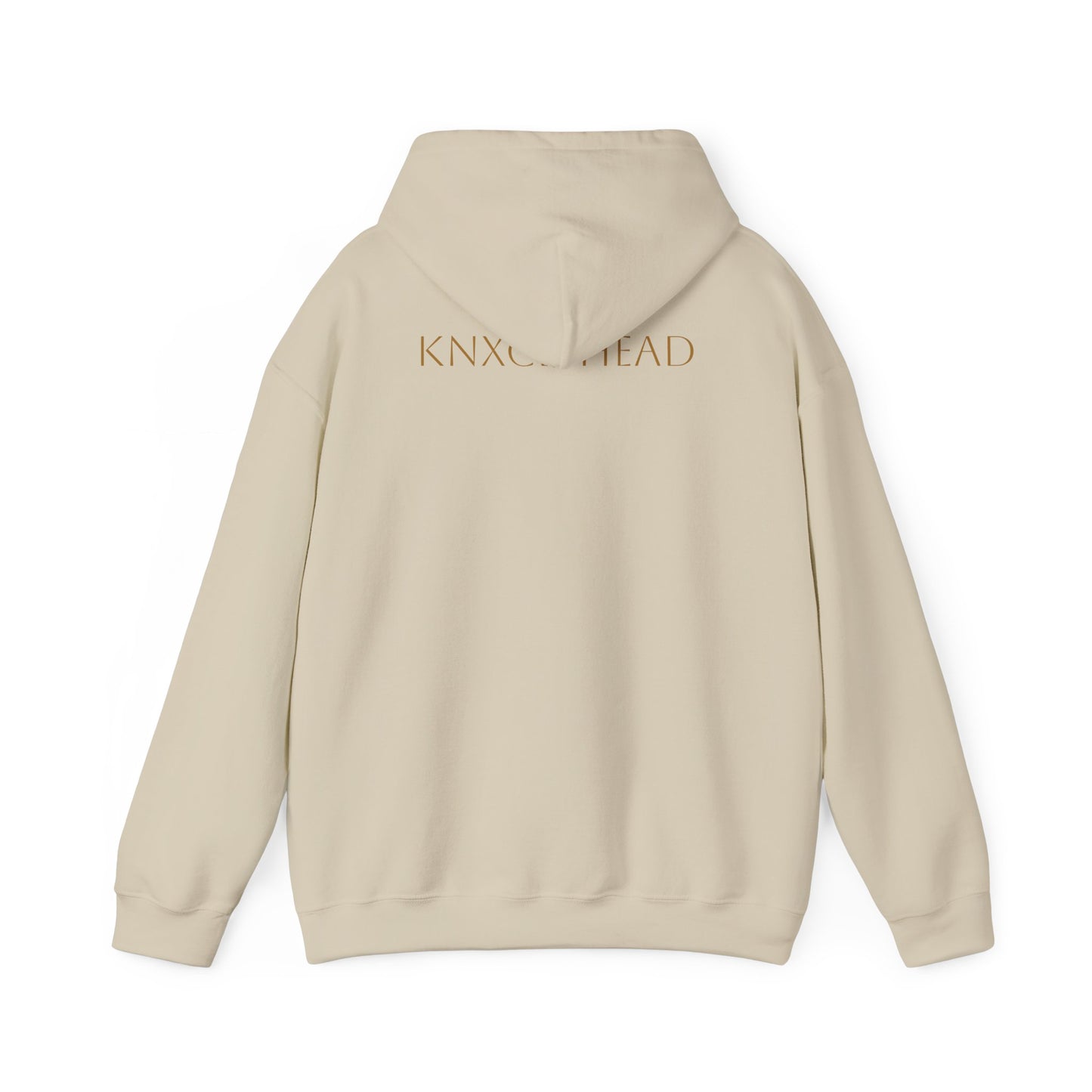 Hoodie — Minimal 'KNXCLEHEAD' Lightweight White Pullover